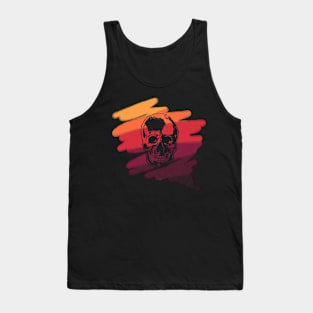 Skull dipped in color Tank Top